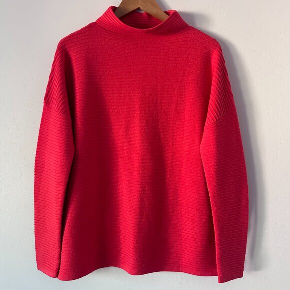French Connection Lena High Neck Jumper Riot Red - Picture 4 of 9